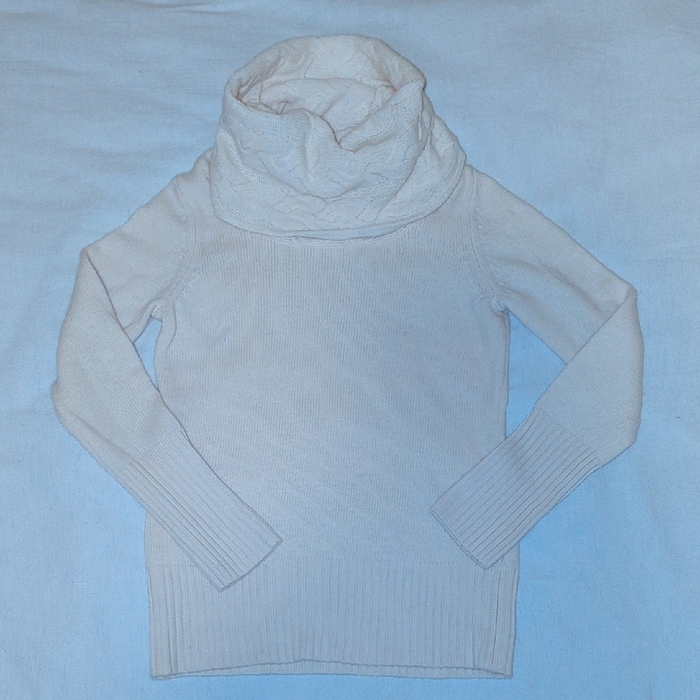 Banana Republic Cream Cowl Neck Sweater